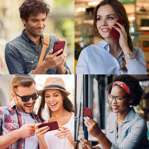 DTTO for iPhone SE Case 2020/2022, iPhone 7 8 Silicone Phone Case, [Romance Series] Shockproof Phone Case with Honeycomb Grid Cushion for Apple iPhone 7/8/SE 2020/2022, 4.7 inch, Navy Blue