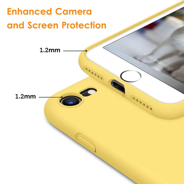 DTTO for iPhone SE Case 2020/2022, iPhone 7 8 Silicone Phone Case, [Romance Series] Shockproof Phone Case with Honeycomb Grid Cushion for Apple iPhone 7/8/SE 2020/2022, 4.7 inch, Navy Blue