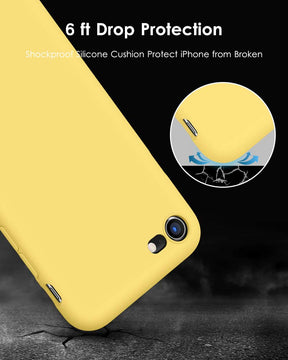 DTTO for iPhone SE Case 2020/2022, iPhone 7 8 Silicone Phone Case, [Romance Series] Shockproof Phone Case with Honeycomb Grid Cushion for Apple iPhone 7/8/SE 2020/2022, 4.7 inch, Navy Blue