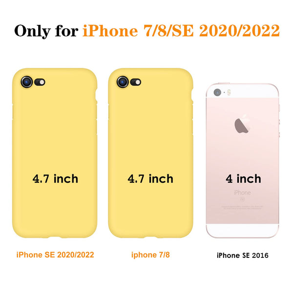 DTTO for iPhone SE Case 2020/2022, iPhone 7 8 Silicone Phone Case, [Romance Series] Shockproof Phone Case with Honeycomb Grid Cushion for Apple iPhone 7/8/SE 2020/2022, 4.7 inch, Navy Blue