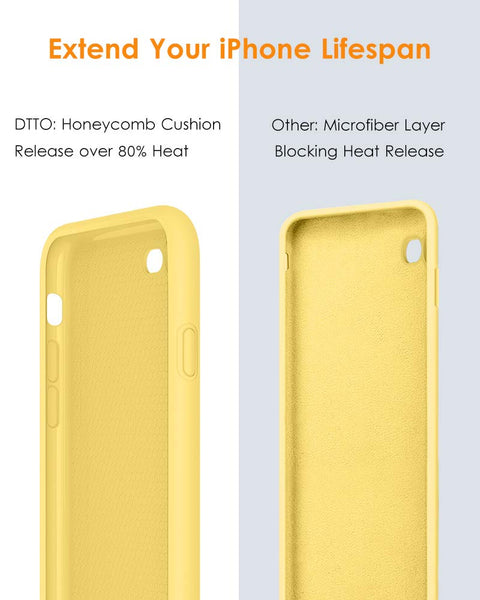 DTTO for iPhone SE Case 2020/2022, iPhone 7 8 Silicone Phone Case, [Romance Series] Shockproof Phone Case with Honeycomb Grid Cushion for Apple iPhone 7/8/SE 2020/2022, 4.7 inch, Navy Blue