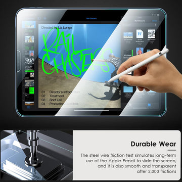 QHOHQ [2+2 Pack] Tempered Glass Screen Protector for iPad Pro 12.9  2022/2021/2020 (6th/5th/4th Generation) with Camera Lens Protector, Ultra  HD
